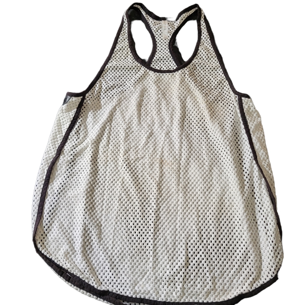 Fabletics Women's White and Black Active Top